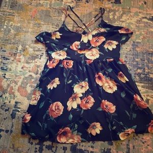 Black floral Exhilaration dress